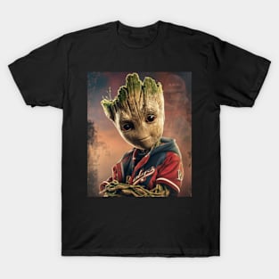 Groot Vs Atlanta Braves Groot Guard T-Shirt